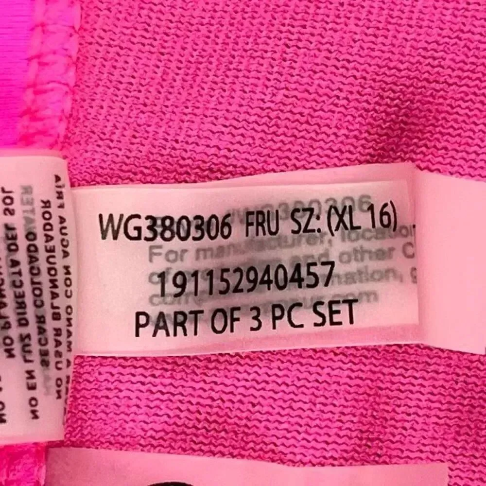 Gerry Youth Girls' Striped Tahiti Colorway Bikini Bottoms XL 16
